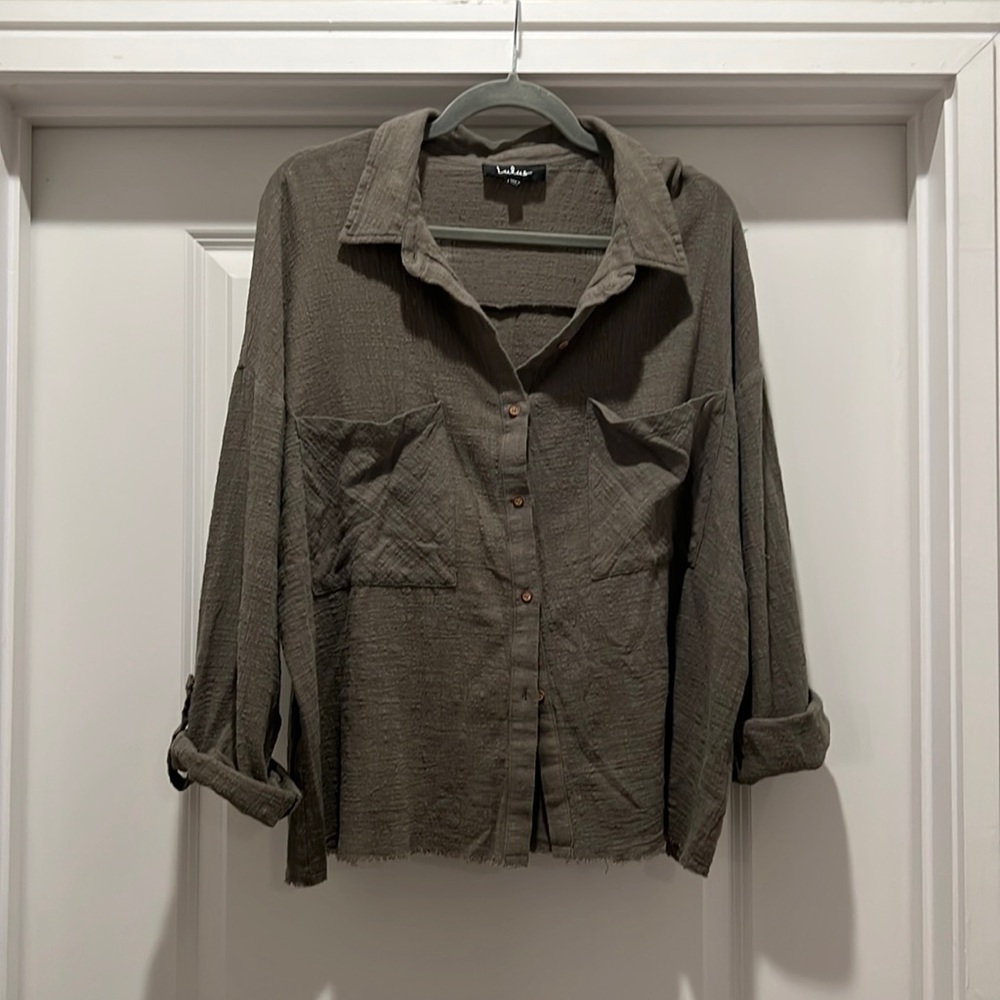 Lulu’s soft button down shirt